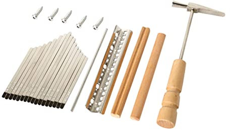 TOYANDONA Kalimba-klavier-set 17 Tasten Daumenklavier-set Kompletter Sattel Und Kalimba-tasten