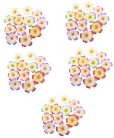 FRCOLOR 60pezzi Fermagli Per Plumeria Hawaiano Colori Per Decorazioni Matrimoni e Accessorio Per Estivi