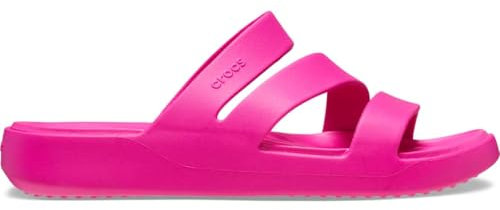 Crocs Damen Getaway Riemchensandalen, Pink Crush, 4.5 UK