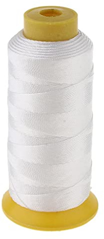 210D/12 Hochfestes gebundenes Nylon-Nähgarn für Outdoor-Polsterung, 200 m, strapazierfähiges Nähgarn für Leder, Segeltuch, Zelt, Rucksack, Weiß
