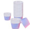 Muffinförmchen Papier, Cupcake Formen Papier, Antihaftbeschichtet Einweg-Backbecher für Muffinform Cupcake (rosa blau-50Pack)