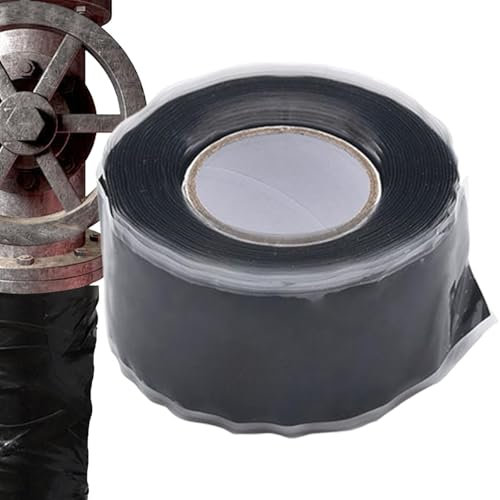 Silicone Tape for Pipes | Flexible Rubber Tape | Adhesive Waterproof Tape | Elastic Repair Tape for Plumbing | Leak Proof Rubber Hose Tape 1 Inch X 5 Ft, Thicken Tape for Water Pipe Car Hose