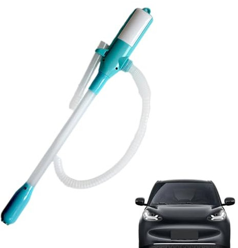 QAZCFTBH Pompa Travaso Liquidi Portatile Pompetta Elettrica per Trasferimento Benzina Pompa a Sifone Portatile per Auto Pompa Carburante Mini Pompa Acqua per Veicolo Camper Camion,A-Green