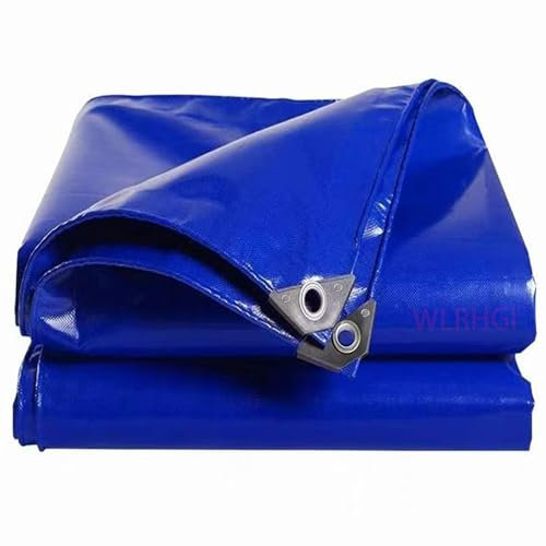 WLRHGl LKW PVC Plane, 1 x 5 m Gewebeplane PVC Plane Schutzplane Industrie Abdeckung für Gartenmöbel Pool Auto Holz LKW Boot WLR010, Blau