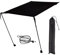 Generisch Auvent de terrasse rétractable - Parapluie de plage de voyage | Accessoires de plage - Auvents légers pour les aventures en plein air, le camping, noir, Siehe Beschreibung