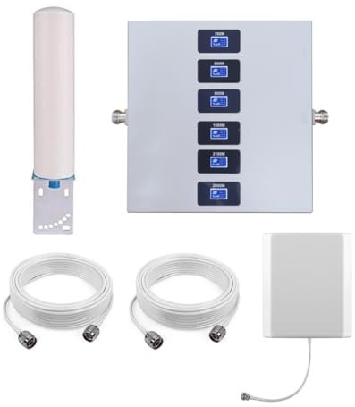 KKBSTR Amplificador 4G Amplificador 5G, Repetidor Señal Movil de Banda Completa, Compatible con Todos los Operadores Móviles