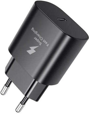 Cargador USB C para Samsung, Cargador rápido de 25 W, Adaptador de Fuente de alimentación Tipo C Compatible con Galaxy S20/S21/S22/S23/S24 Ultra/Note 20/S10