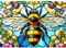 Sutinban Jigsaw Puzzles for Adults 1000 Piece Stained Glass Bee 1000 Piece Jigsaw Puzzles for Adults and Kids Age 12 Years Up Gift 70 * 50cm