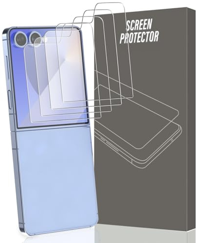 Gelaasso Verre Trempé pour Samsung Galaxy Z Flip 8 Protection d'écran | 4 Pièces Dureté 9H Glass Anti Rayures - HD Ultra Transparent