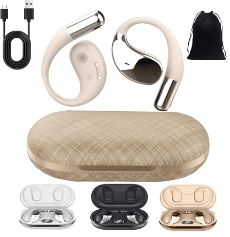 Q39 Ai Translation - Auricolari Bluetooth a clip, Q39 AI Translate, Bluetooth 5.4 in tempo reale, auricolari aperti per traduttori, compatibili con iOS e Android, ideali per viaggi, affari