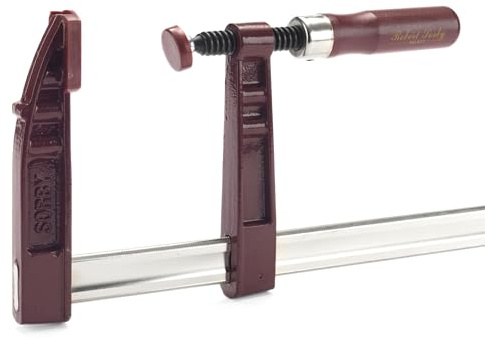Robert Sorby Select Serre-joint à vis extra robuste 1000 mm 40, 300 kg, profondeur 120 mm, fonte et barre nickelée