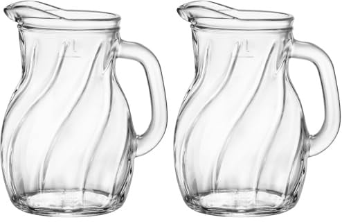 Bormioli Rocco Carafﬁa Bistrot 1 litro Transparente Moderno Pitcher (Confezione da 2)