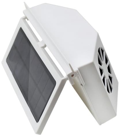 Ventilatore Solare per Auto Scarico Aria, ABS, Tre Condotti, 1,5 W | Alimentazione Solare a Risparmio Energetico, Installazione Semplice, per Auto Parcheggiate, Riduce gli Odori degli Animali