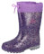 Lico Powerlight W Blinky Stivali di gomma, Bambine e ragazze, Viola (Lila/Pink/Silber), 35 EU