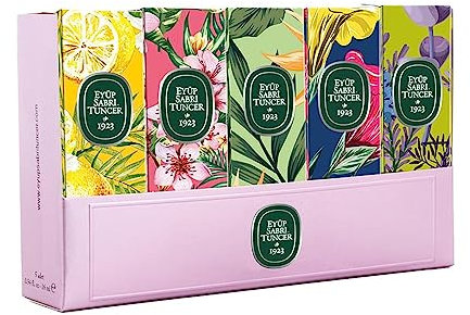 Eyüp Sabri Tuncer Zylinder Glasflasche Eau de Cologne 5er Set (5 x 16 ml)