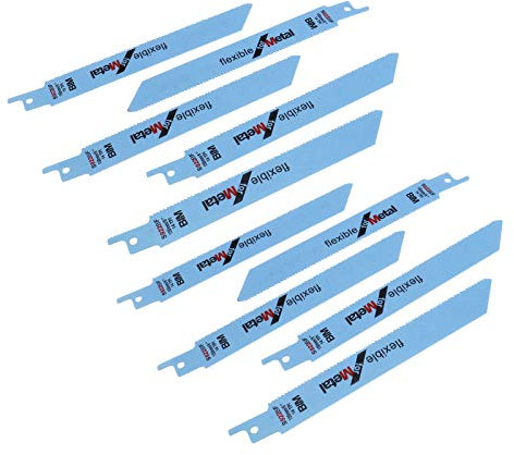 OTOTEC Säbelsägeblätter Flexible Sägen S922BF Ersatzklingen aus Metall, Set von 10, 150 mm