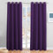 PONY DANCE Ösen Vorhang Verdunkelung 2er Set Thermo Gardinen Isolierend Kälte und Wärme Verdunklungsgardine Blackout Curtains for Living Room, H 200 x B 140 cm, Violett