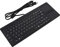 MC-818 USB-Tastatur mit 82 Tasten und Kabel Eingebautes Touchpad USB-Hub Mechanische Tastenstruktur Ergonomische Tastatur Stummschaltung Ultradünne Tastatur für Notebook/Schreibtisch, Schwarz
