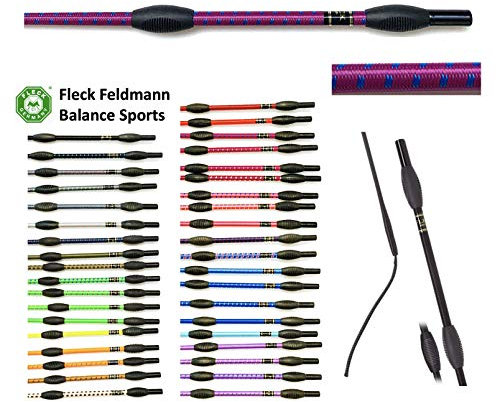 JA Horse Fleck Feldmann Balance Sports Dressurgerte Gerte Reitgerte (130 cm, brombeer-royal)