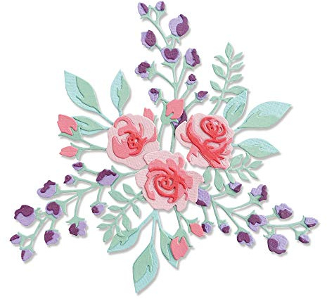 Sizzix Thinlits Stanzschablone 665083 Floral Layers #2 von Jen Long 7er Pack