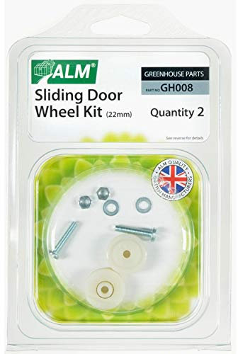 Greenhouse Sliding Door Replacement Nylon Plastic Wheel Kit 22mm ALM GH008 Spare Parts