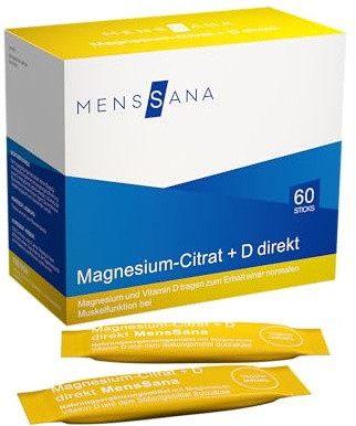 Magnesium-Citrat + D direkt – Direktsticks mit Vitamin D – praktische Einnahme ohne Wasser
