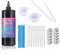 Kit Resina UV Transparente 1kg con Herramientas, Curado Rápido, con tazas de mezcla, palos, tapete de mesa, cunas para dedos, pipetas para DIY hacer manualidades joyas joyería con resina