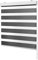 Ventanara® Doppelrollo Grau mit Kassette Weiss Matt Duorollo Rollo Rolljalousie viele Größen (80 x 220 cm, Grau/Kassette Weiss Matt)