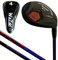 Japan WaZaki Single Hybrid Iron USGA R A Rules Golf Club with Cover,WLIIs Model,Whole Black Oil Finish,Pitch Wedge, 42 Degree,Mens Regular Flex,55g Graphite Shaft,Plus Half Inch Length