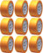 klebemeister 9x Rollen | 50mm x 50m | Maler Abdeckband | Goldband (soft)