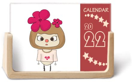 DIYlab Fleurs de Plantes Roses Neige d'hiver beauté UU 2022 Calendrier de Bureau 12 Mois