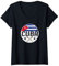 Damen Cuba Baseball Softball Bat Flag Jersey Fan Supporter Gift T-Shirt mit V-Ausschnitt