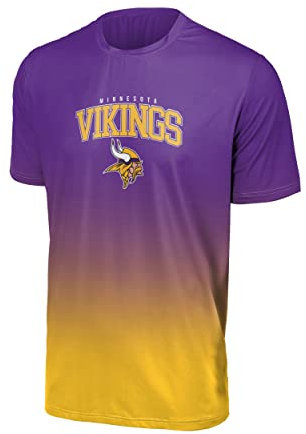 FOCO Minnesota Vikings NFL Gradient Mesh Jersey Short Sleeve Herren T-Shirt - L