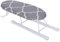 Majatou Small TableTop Ironing Board With Washable Cover, Easily Foldable Legs, 26x11 cm, Lightweight and Compact for Home Travel Use (Classic Grid)