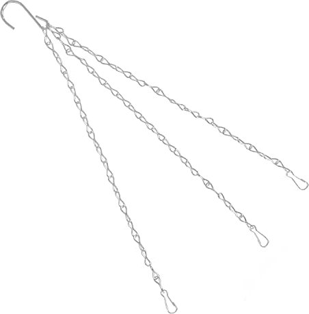CHEERYMAGIC Hanging Chain with Hooks, Hanging Basket Chains Flower Pot Chains for Hanging Plants Metal Garden Plant Hangers Replacement Chain with 3 Point for Bird Feeders Planters Lanterns A7HPGGL