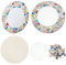 WEBEEDY 2 Set DIY Mosaik Runde Spiegel Set Mosaik Bastelsets DIY Projekte Mosaik Spiegel Dekorative DIY-Spiegeln Bastelprojektzubehör für Erwachsene Geburtstagsgeschenk