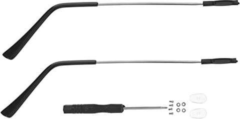 STOBOK 1 Pair Eyeglasses Arm Leg Metal Glasses Glasses Replacement Temple Eyewear Frame Temple Universal Fit Lightweight Black