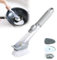 Spülbürste mit Stiel, Washing up Brush with Detergent Dispenser Washing Brush Nachhaltige Küchenbürste, mit Auswechselbarem Bürstenkopf