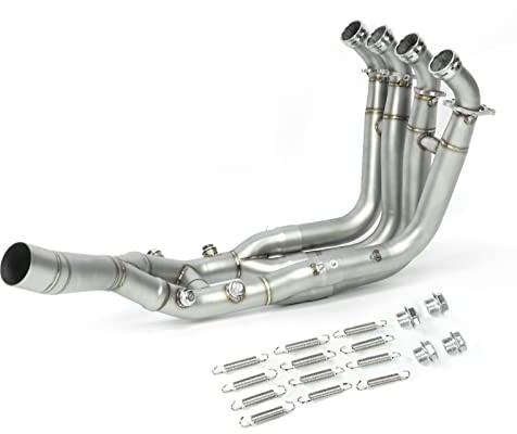 Aramox Lot de 5 Tuyaux D'échappement Avant en Acier Inoxydable Résistant à la Chaleur Compatible avec S1000R S1000RR, Silencieux D'échappement