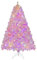 COSTWAY Albero di Natale Artificiale Flocked da 185 cm, Albero di Natale con 808 Rametti in PVC, 350 Luci LED e 8 Modalità di Illuminazione, Albero Pre-Illuminato per Casa, Ufficio e Negozio