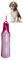 Borraccia per cani 500ML, Borraccia portatile, in plastica per alimenti, distributore d acqua, da passeggio, da viaggio, all’ aperto. Prodotto per animali. (F FUCSIA)