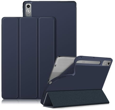 DINGGUAGUA Funda para Tablet Lenovo Tab P12 12.7 Pulgadas 2023 TB371FC,Ultra Delgado Tablet Estuche con Función de Soporte,Azul Oscuro