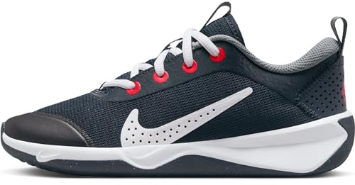Nike Omni Multi-Court Walking-Schuh Dark Obsidian/Smoke Grey/Bright Crimson/White 36