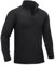 TACVASEN Long Sleeve Running Top Men 1/4 Zip Training Tops Casual Zip Gym Sweatshirt Half Zip Jumper Black,L