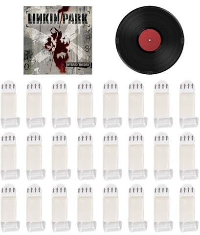 Pumwoy Etagere Mural Disque Vinyle en Acrylique, Porte Disque Vinyle Mural Etagère, Supports Muraux Pour Disques Vinyles Accroche Vinyle Mural pour APrésentoir Disque Vinyle (18)