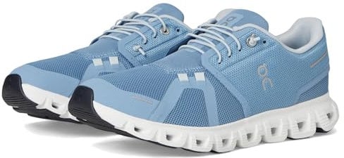On Damen Cloud 6, Chambray | Weiß, 8