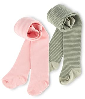 Sigikid Mädchen 2er Strumpfhose, grün, 122/128