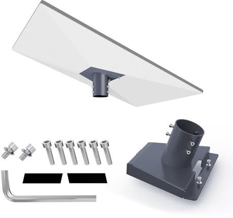 Starlink Gen 3 Halterung für Standardantennen - Dachhalterungsadapter für Mast- und Wandmontage (Grau)