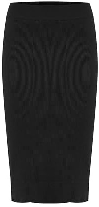b.young BYMMMORLA Damen Rock Bleistiftrock Midirock elastisch elastischer Bund Slim fit