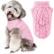 FWLWTWSS Hundepullover, Winter Warmer Hundepullover Kleine Hunde Rollkragen Strickpullover Hunde Pullover Weich Hundekleidung Hundepulli Hund Kleidung für Kleine Mittelgroße Hunde und Katzen X-Large